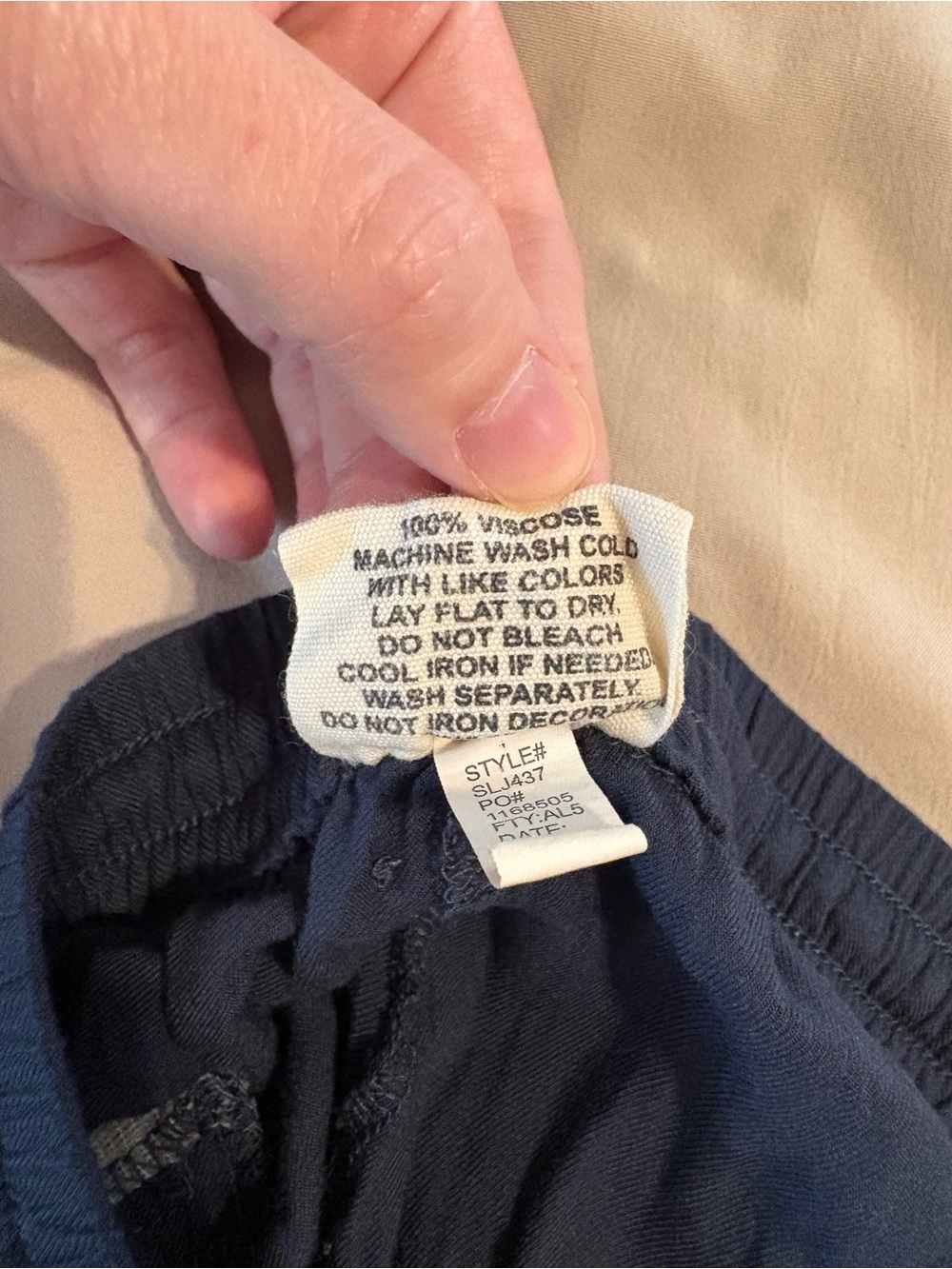 Salt Life Navy Drawstring Capris - Picture 5 of 5
